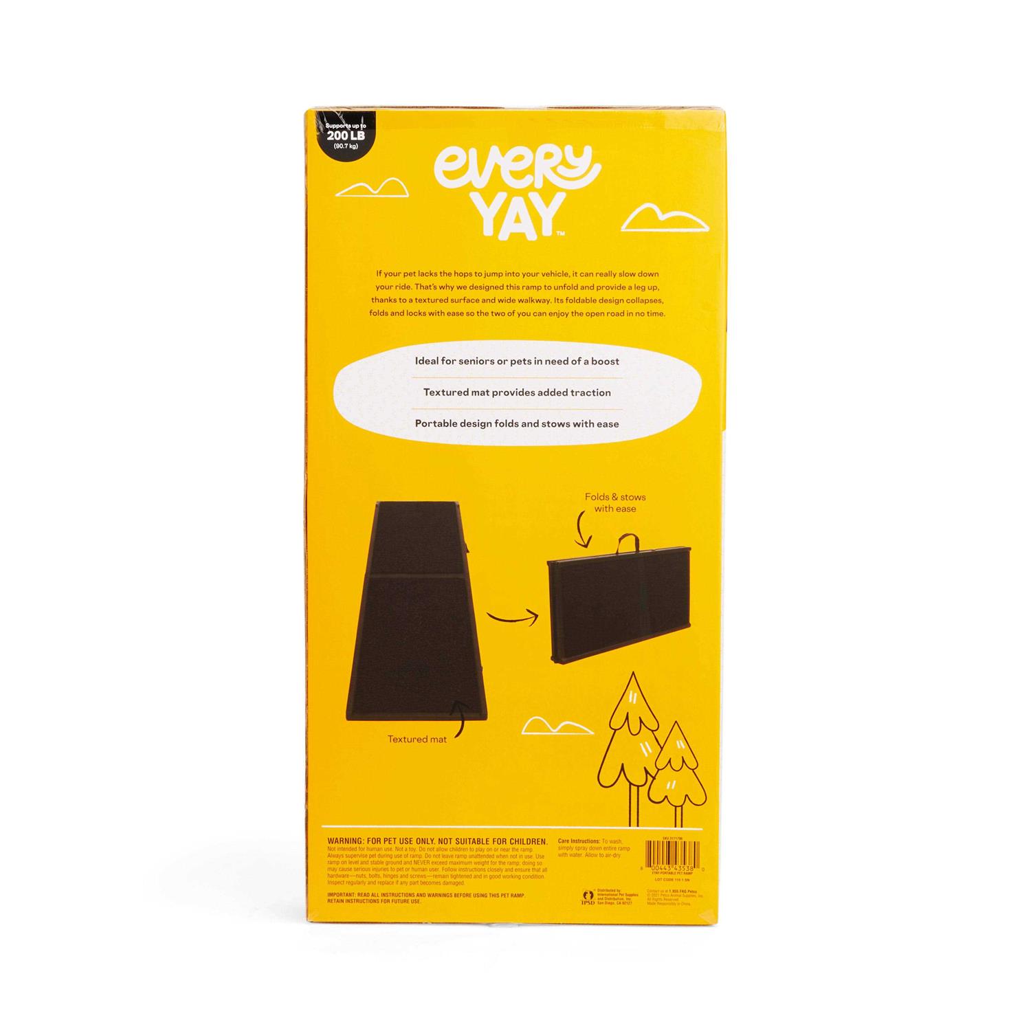EveryYay Rise & Climb Black Portable Pet Ramp - Healthber