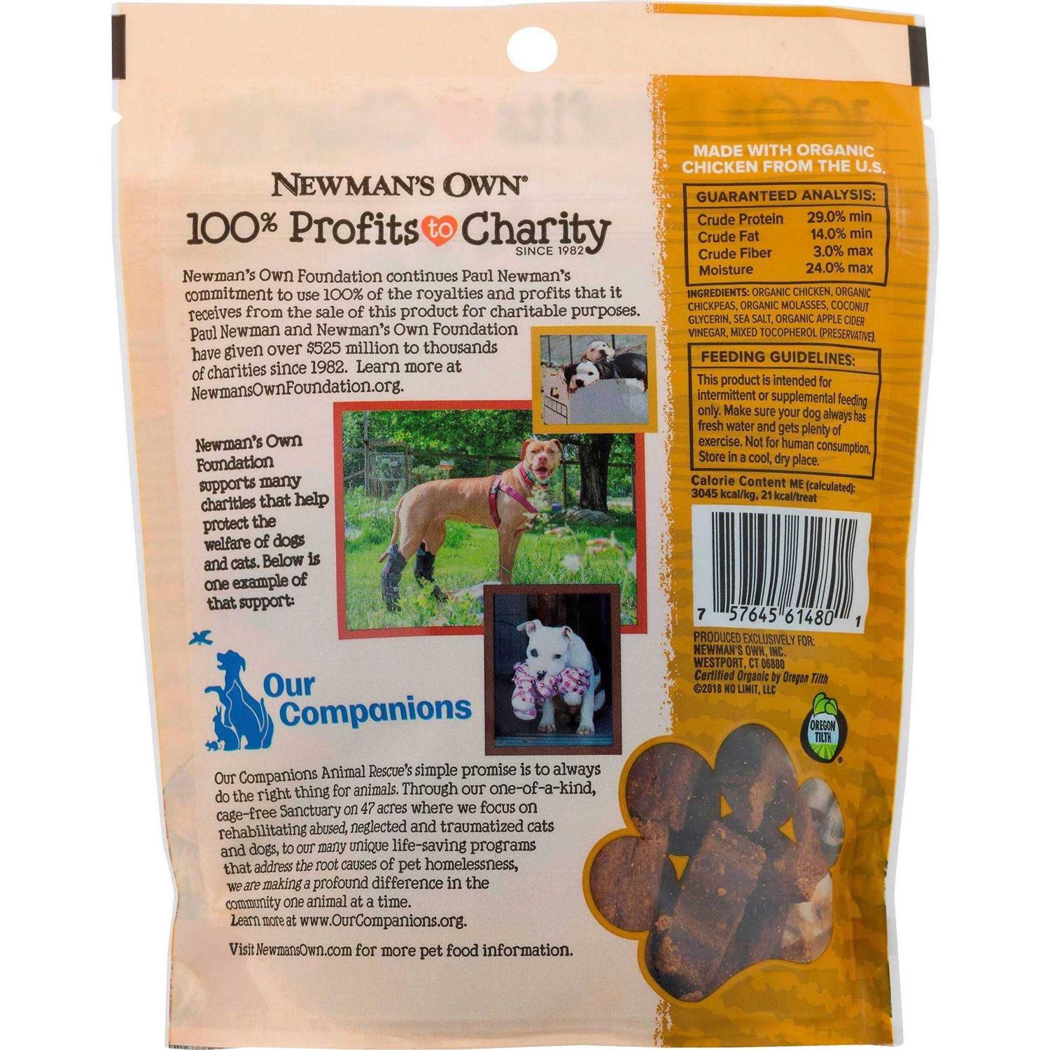 Newman’s Own Dog Treats Chicken Recipe Snack Bites - Healthber