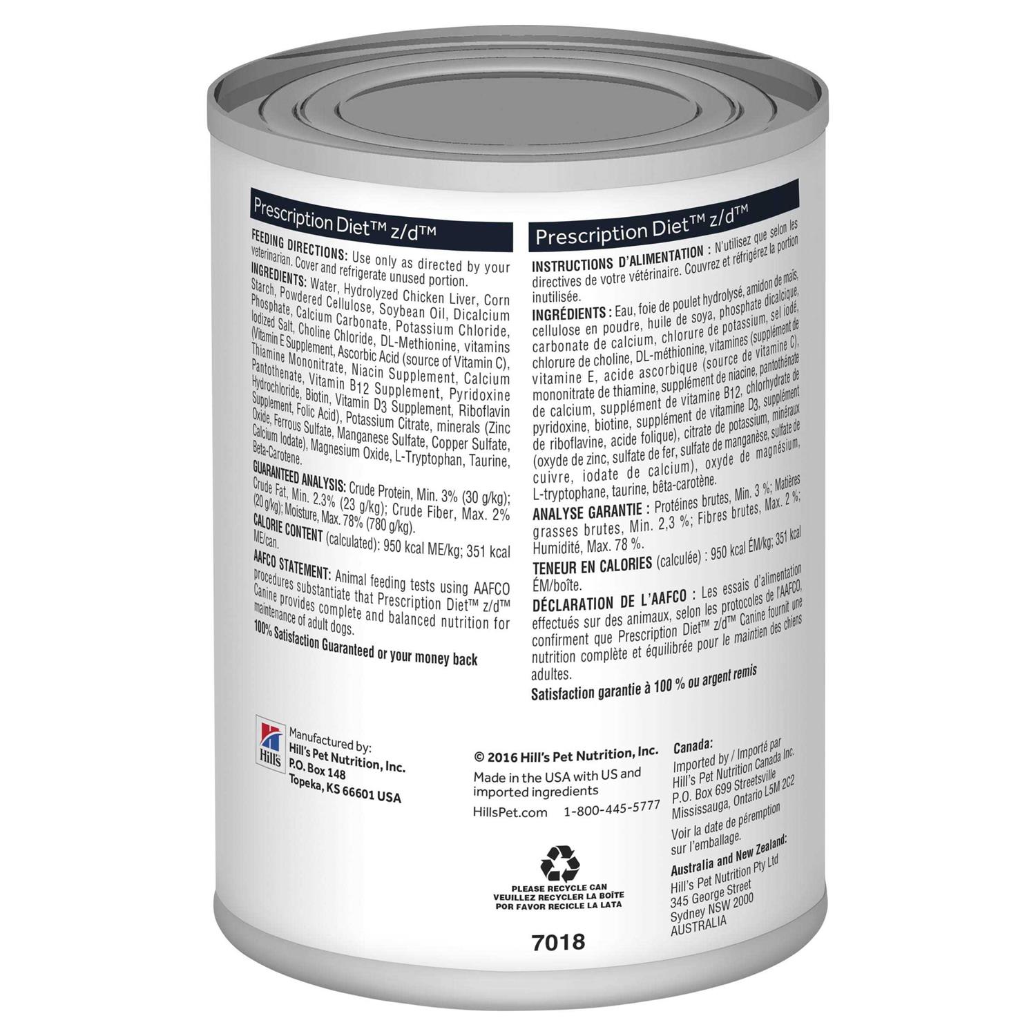Hill’s Prescription Diet Prescription Diet z/d Dog Nutrition Therapeutic - Healthber