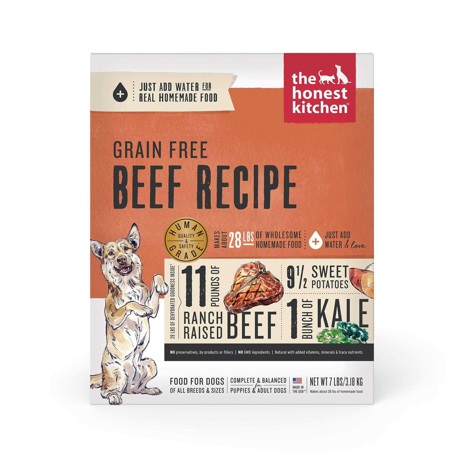 The Honest Kitchen Dehydrated Grain Free Beef Dog Food - Healthber