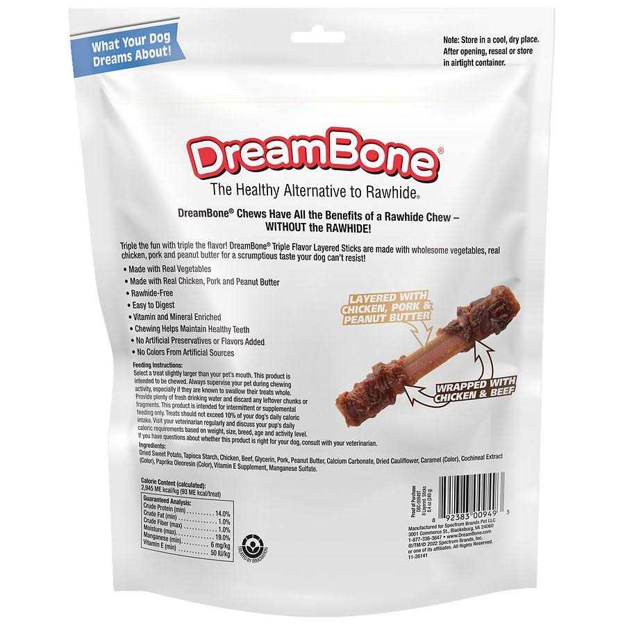 Dreambone Triple Flavor Layered Sticks - Healthber