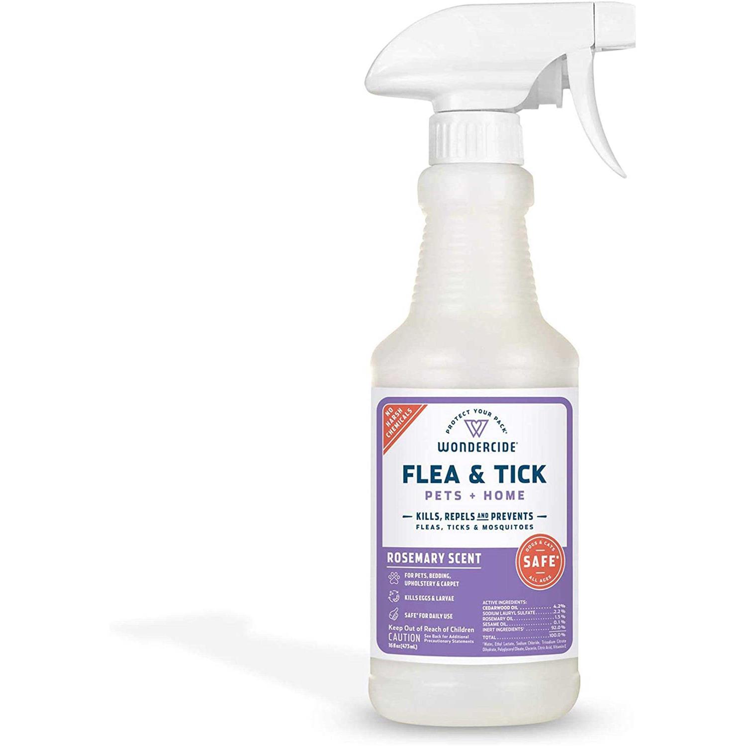 Wondercide Flea & Tick Spray Pets Home Rosemary - Healthber