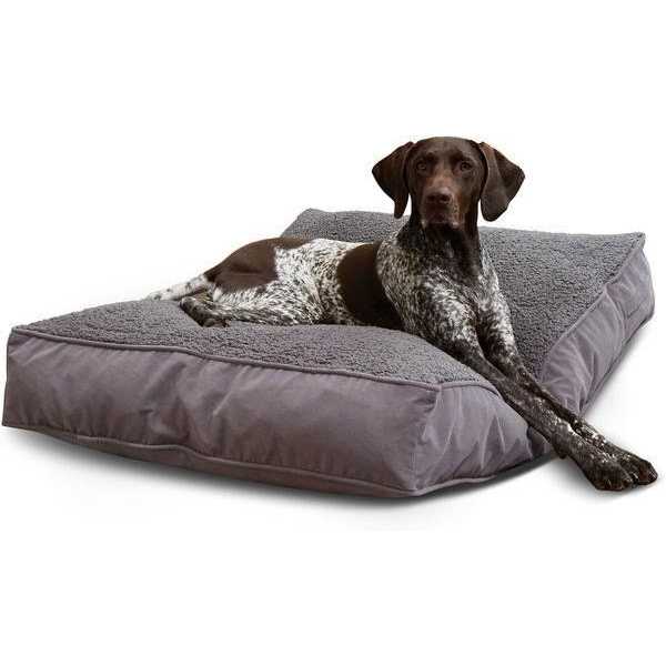 Happy Hounds Bailey Rectangle Pillow Dog Bed w/ Removable COVER - Healthber
