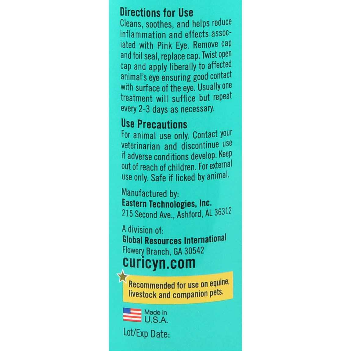 Curicyn Pink Eye Solution - Healthber