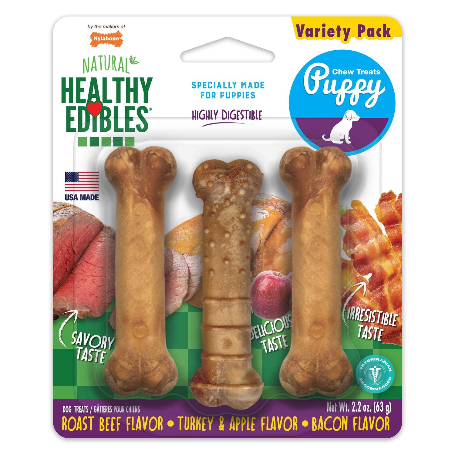 Nylabone Healthy Edibles Puppy Chew Treats - Healthber