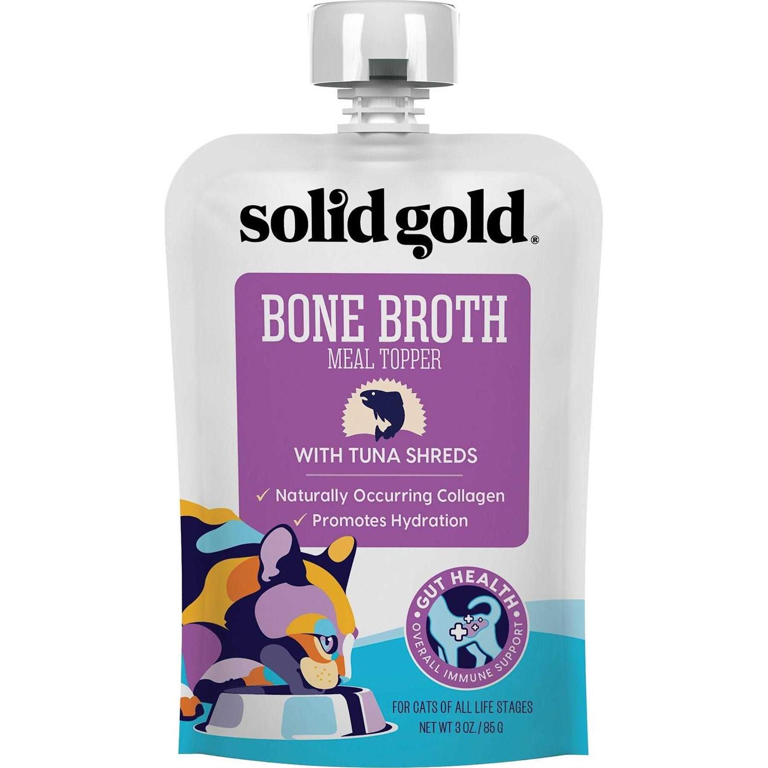 Solid Gold Bone Broth Shreds Meal Topper - Healthber