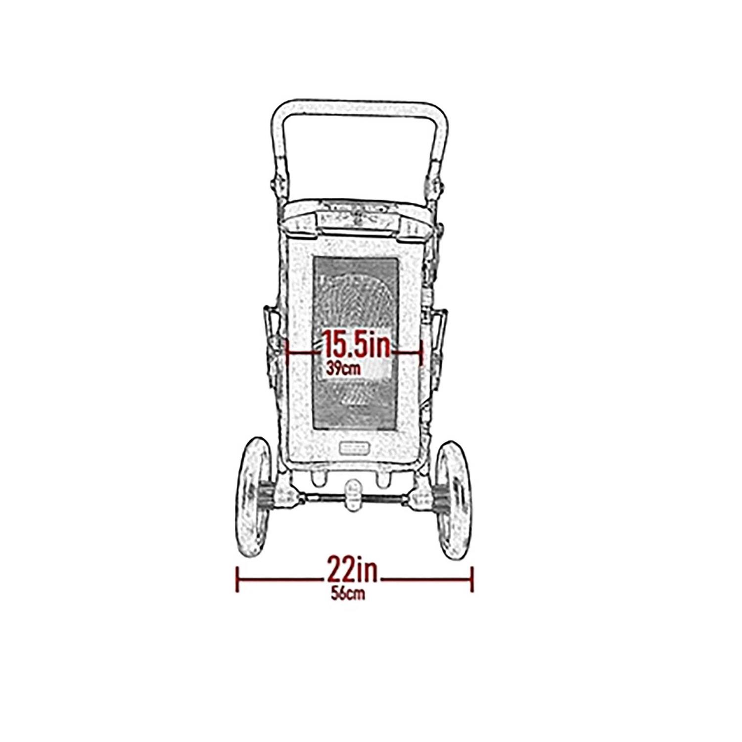 Pet Gear No-Zip Excursion Stroller - Healthber