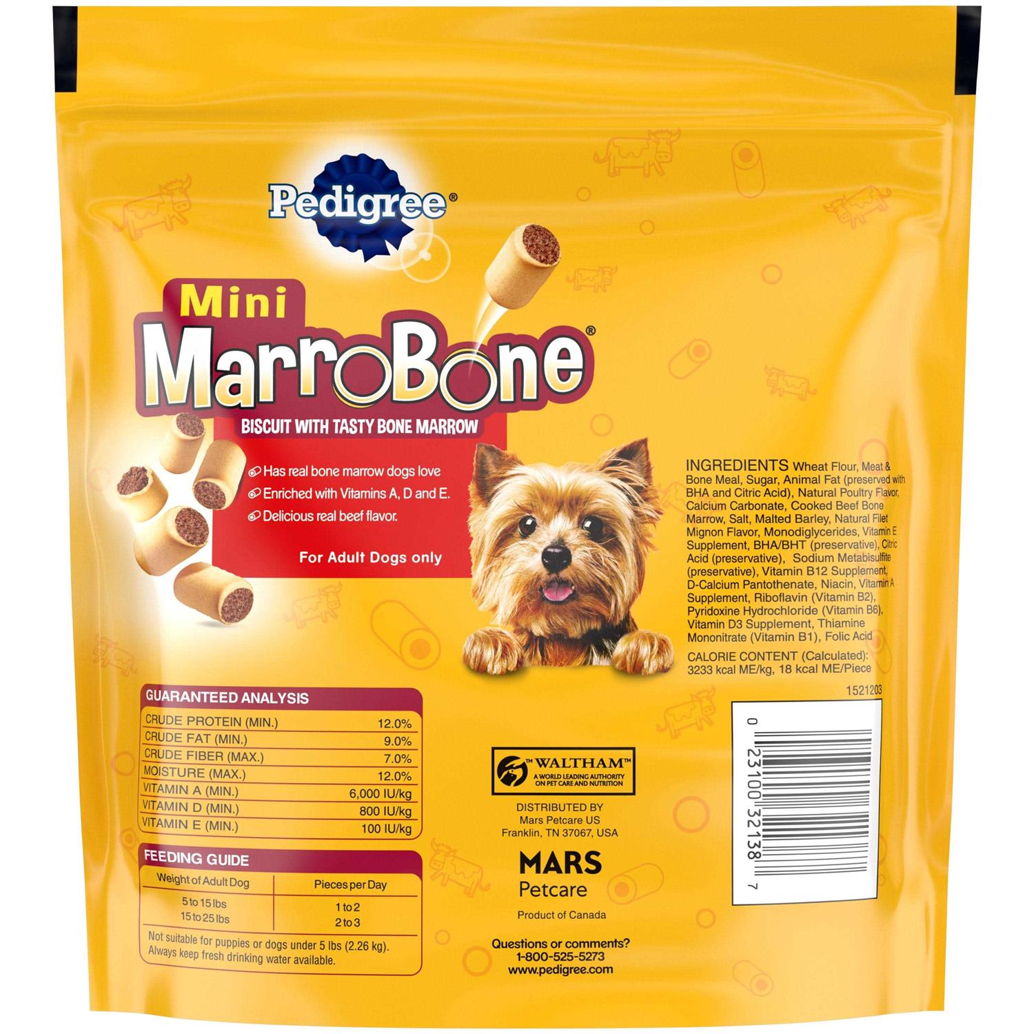 Pedigree Mini Marrobone Beef Flavor Dog Treats - Healthber