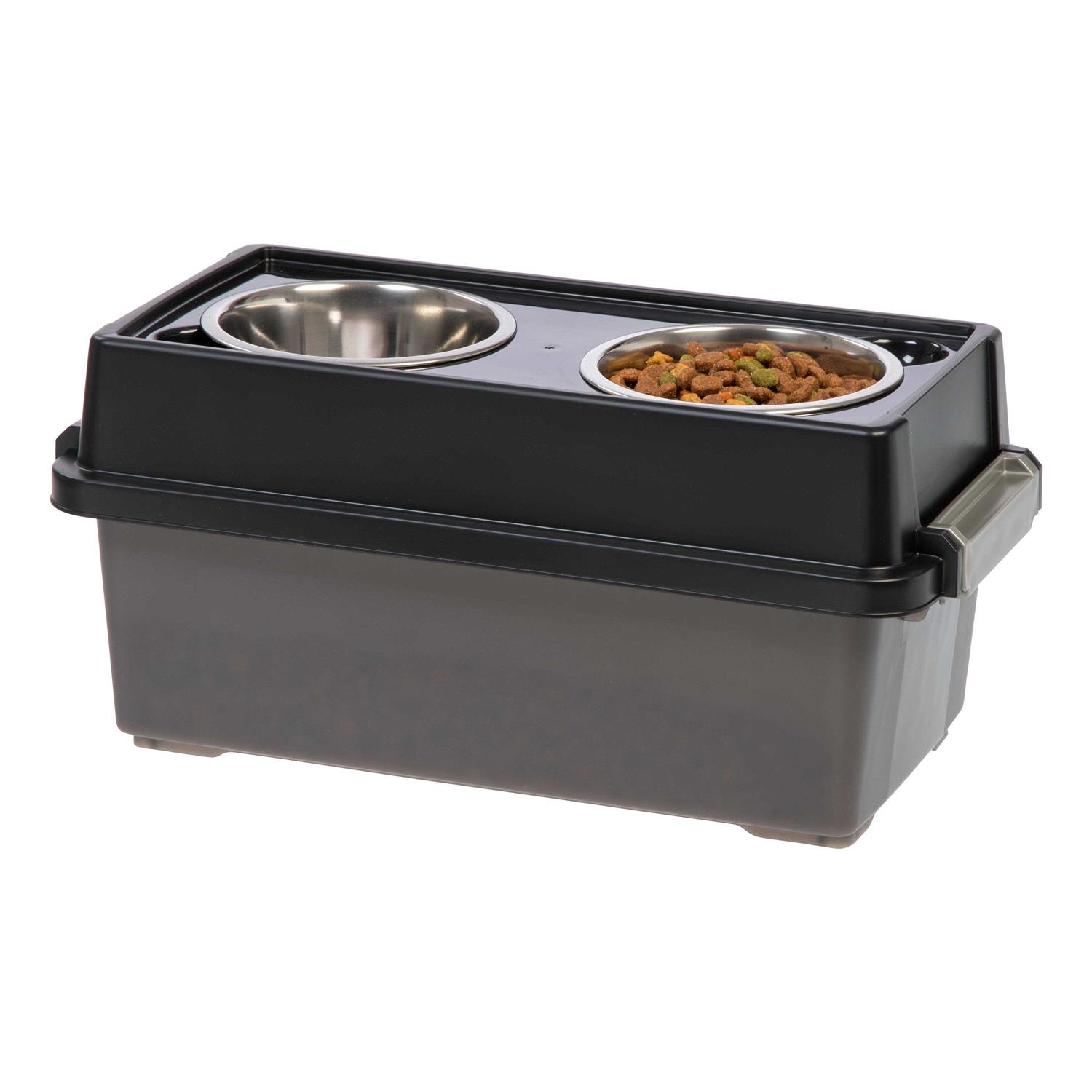 Iris Elevated Feeder with Airtight Storage - Healthber