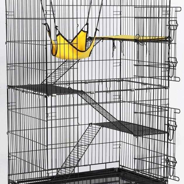 Yaheetech 4-Tier Metal Cat Cage - Healthber