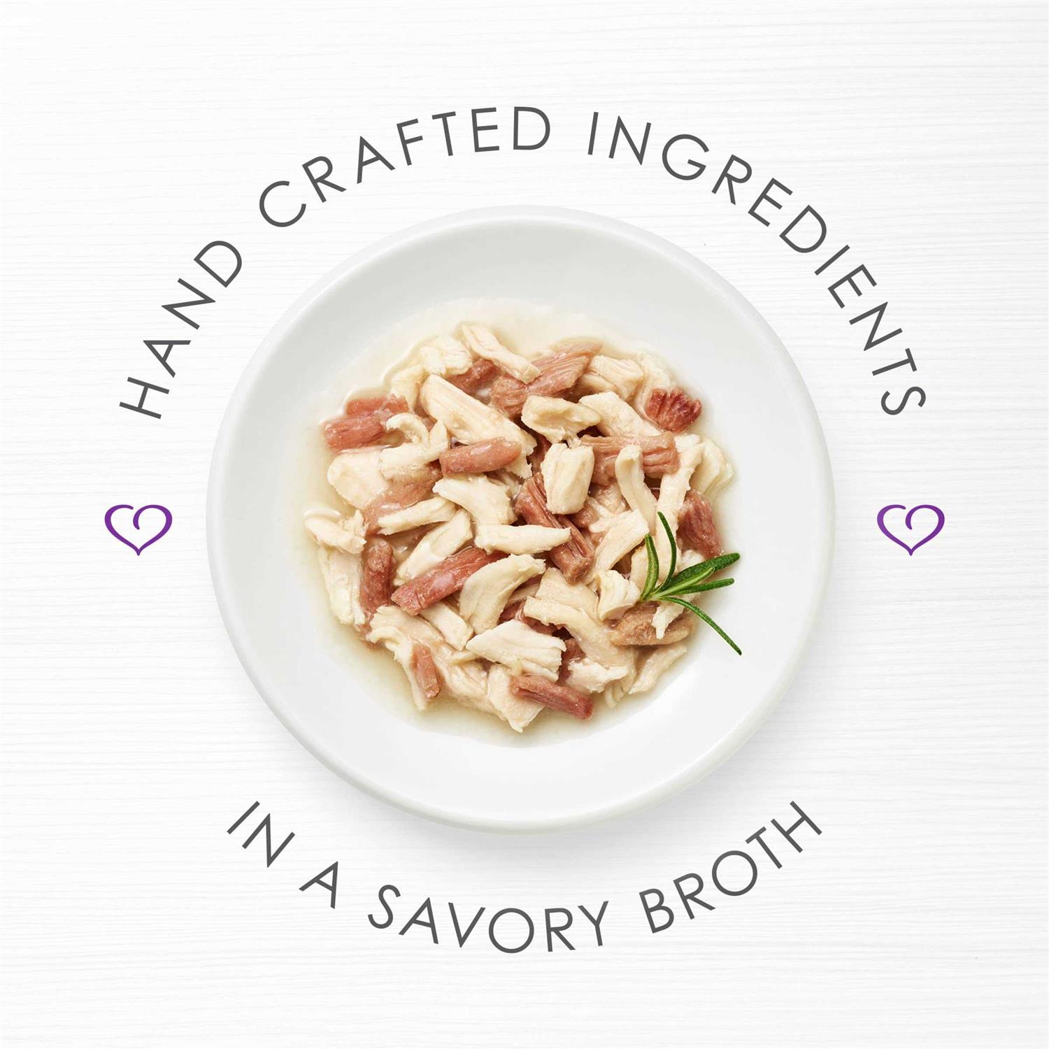 Fancy Feast Appetizers Grain-Free White Meat Chicken & Shredded Beef Appetizer in Savory Broth Wet Cat Food - Healthber