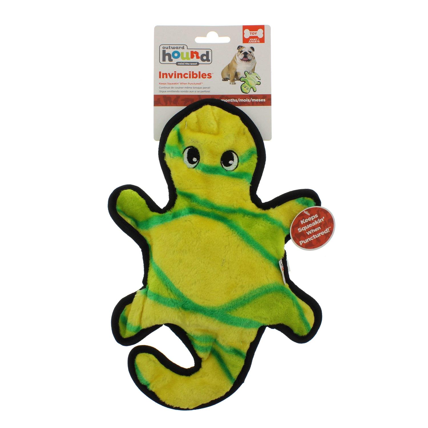 Outward Hound Invincibles Dog Toy Gecko - Healthber