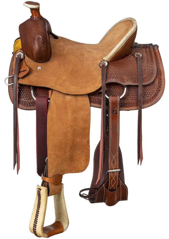 Silver Royal Bodie Hard Seat Ranch Saddle - Healthber
