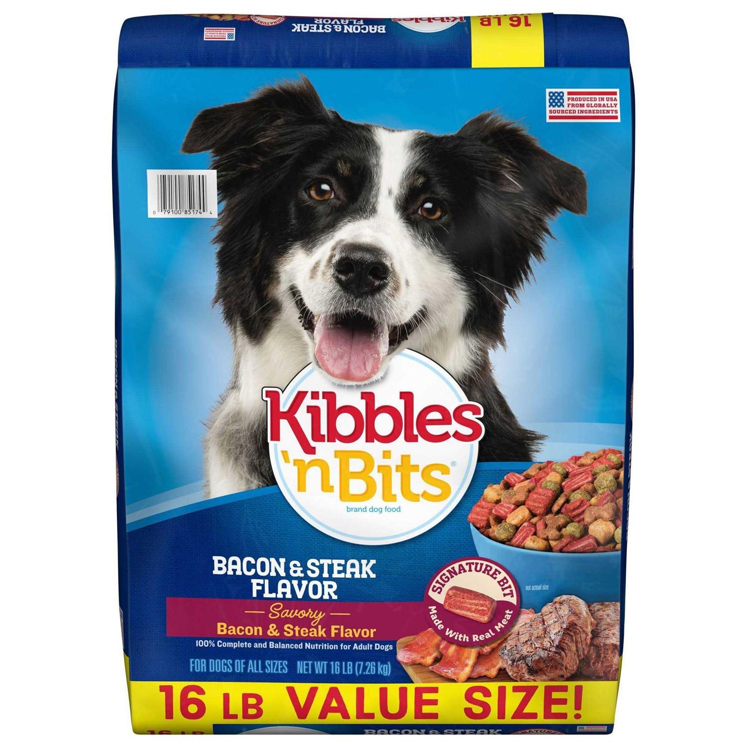 Kibbles ‘n Bits Bacon & Steak Dry Dog Food - Healthber