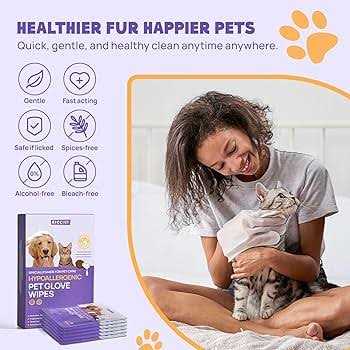 HICC PET Cleaning Deodorizing Bathing Wipes for Dogs and Cats - Healthber