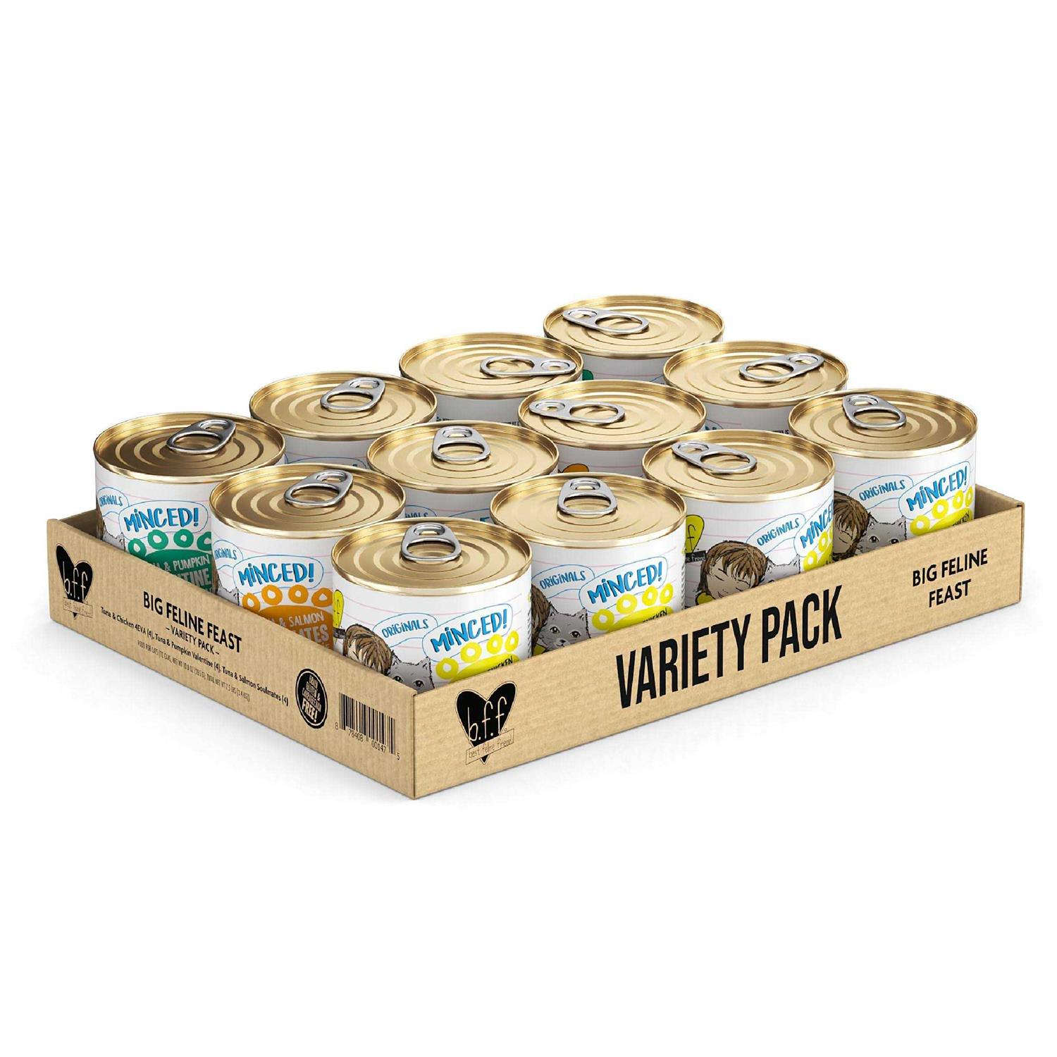 Weruva BFF Big Feline Feast Variety Pack Canned Cat Food - Healthber