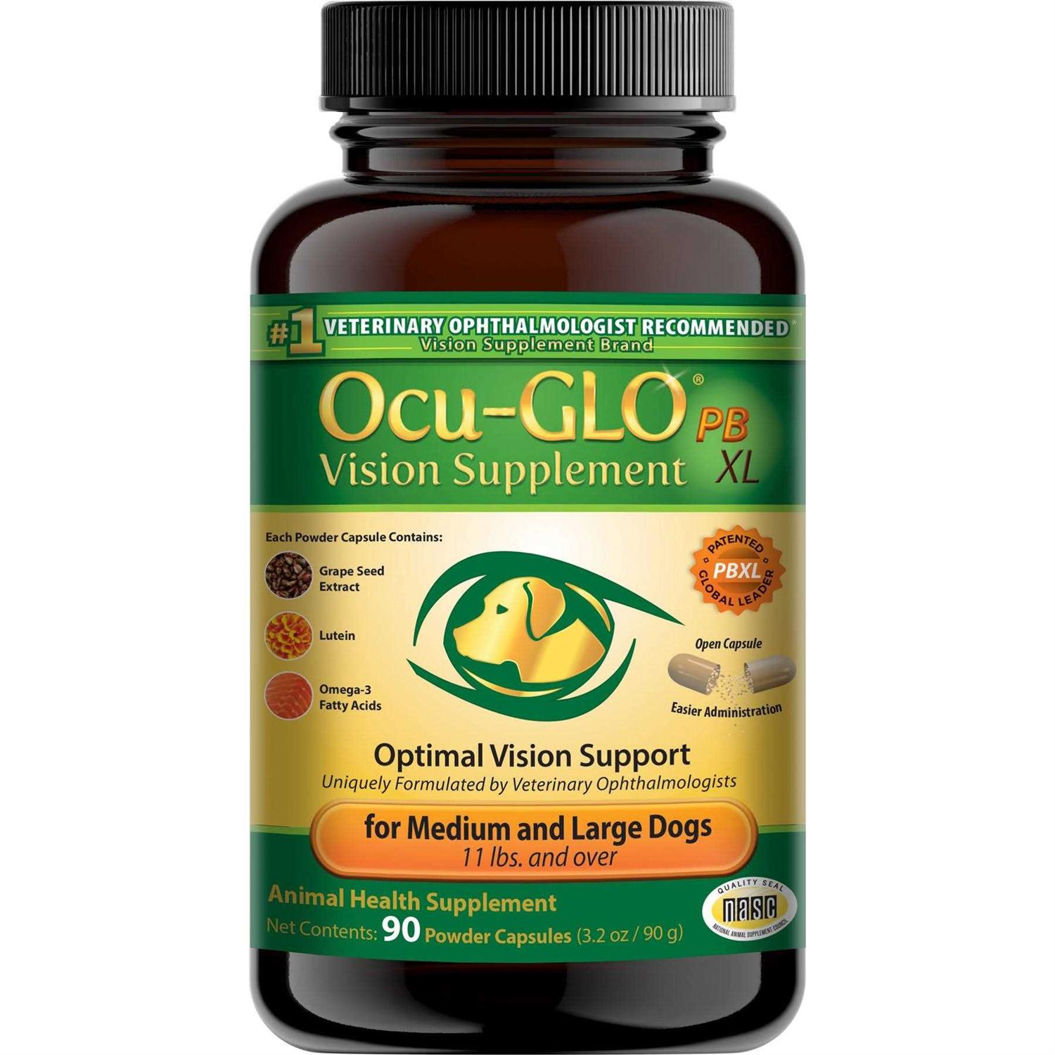 Ocu-GLO Powder Blend Vision Supplement for Medium to Large Dogs - Healthber
