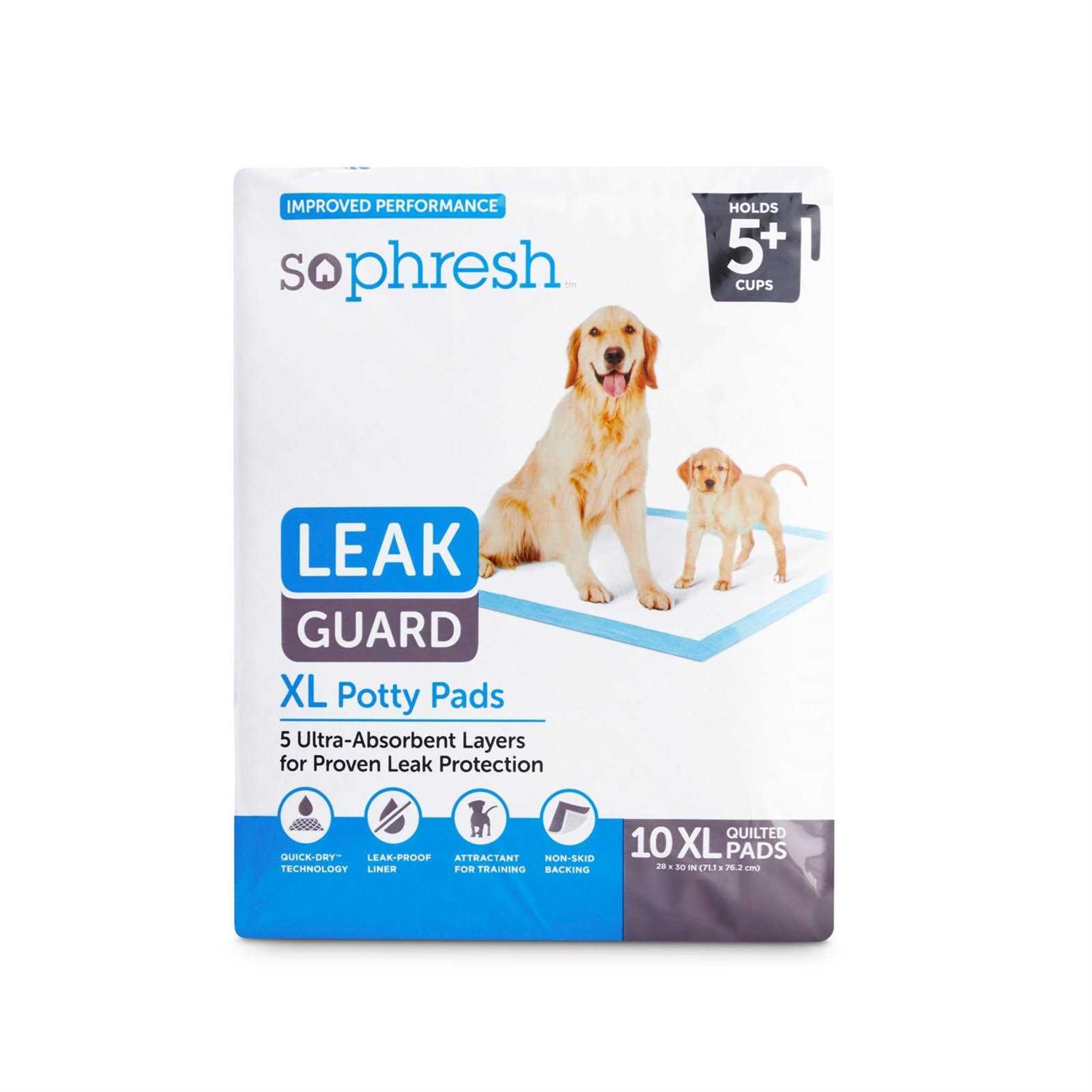 So Phresh Large Leak Guard Quilted Potty Pads - Healthber