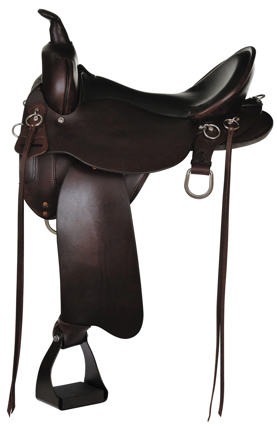 High Horse Little River Trail Saddle, Regular, Tobac - Healthber