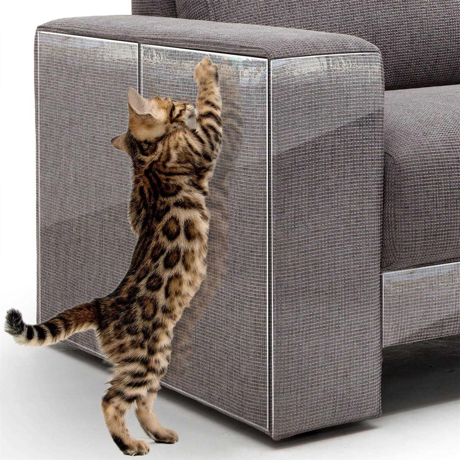 12 PCS Anti Cat Scratch Furniture Protector Clear Couch Protector for Cats - Healthber