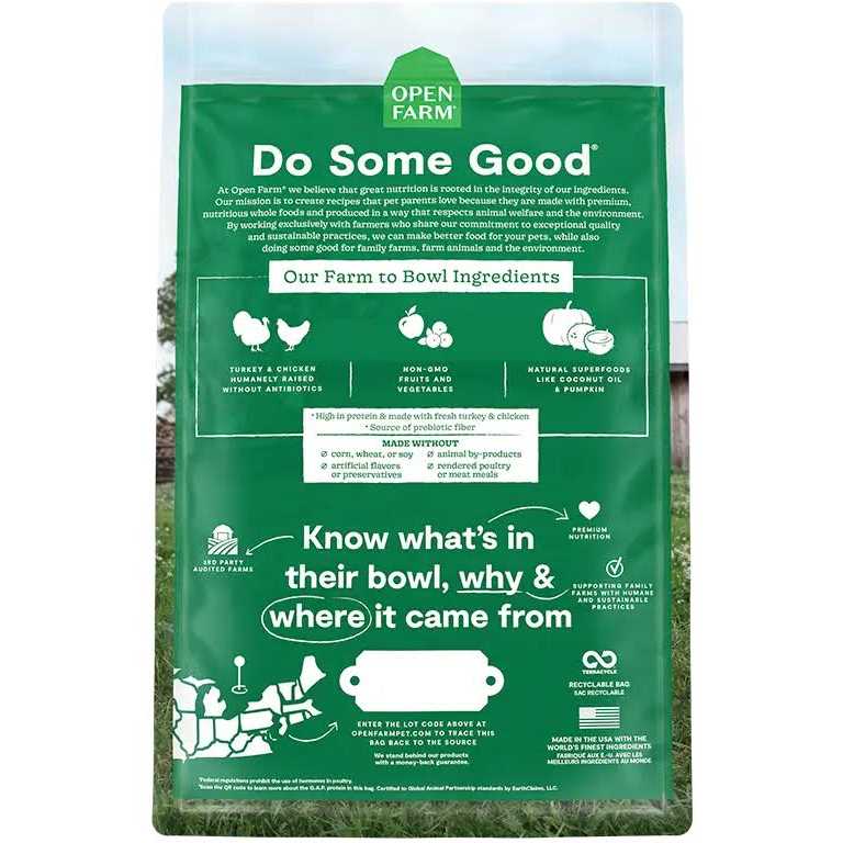 Open Farm Homestead Turkey & Chicken Grain Free Dry Cat Food 2lbs - Healthber