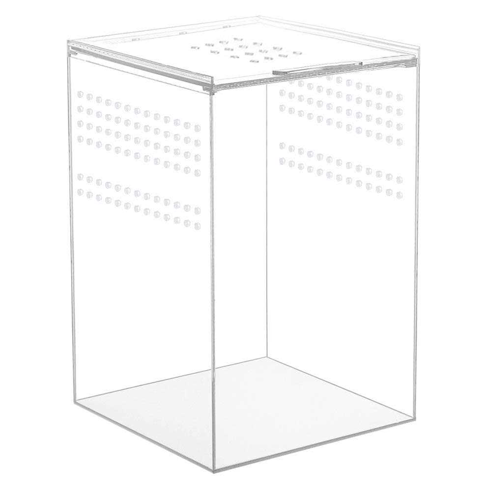 NANEEZOO Magnetic Acrylic Reptile Cage 6x6x9 Tall Enclosure Transparent Reptile Breeding Box Terrarium Tank for Tarantula Scorpion Sling Isopods - Healthber