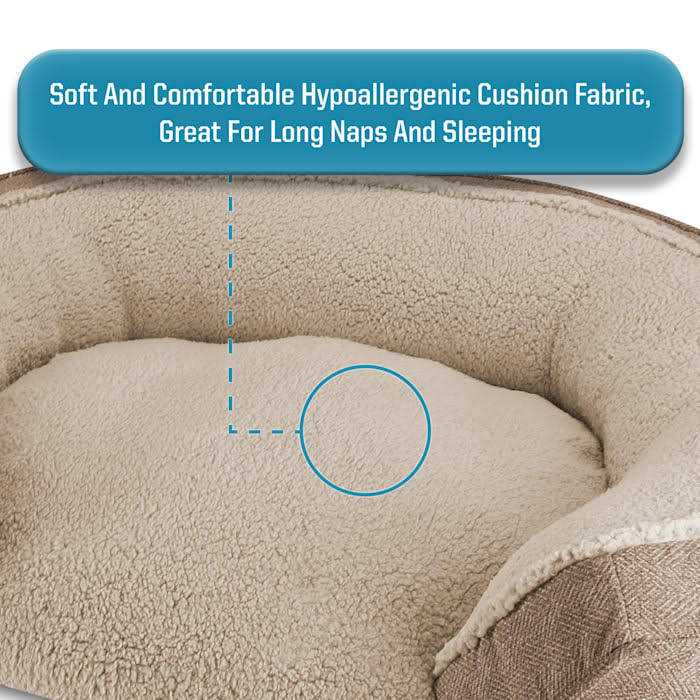 Canine Creations Arlee Step In Oval Round Cuddler Pet Dog Bed - Healthber