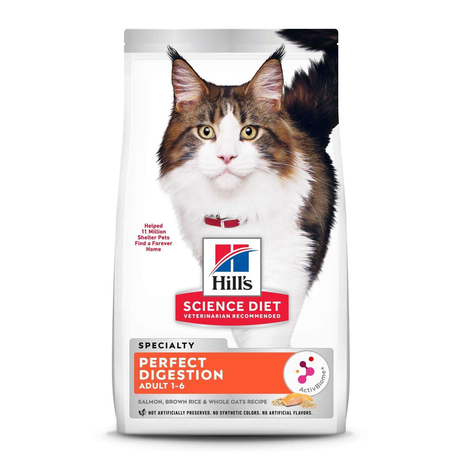Hill’s Science Diet Adult Cat Dry Food Perfect Digestion Salmon - Healthber