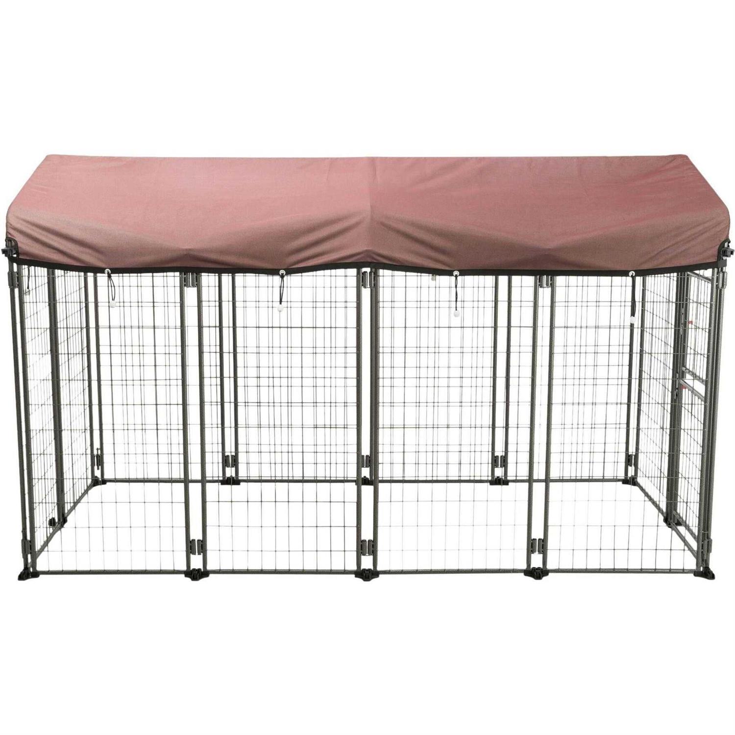TRIXIE Deluxe Outdoor Dog Kennel with Cover - Healthber