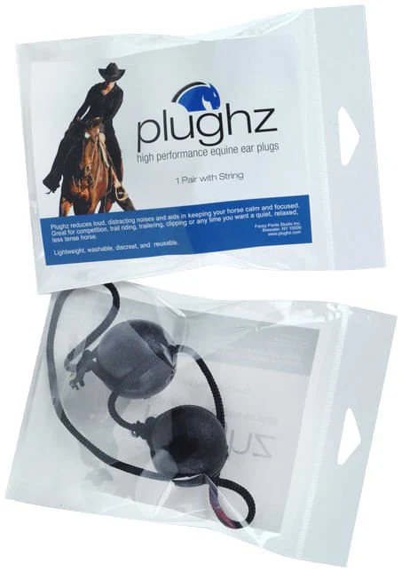 Plughz Equine Ear Plugs with Cord - Healthber