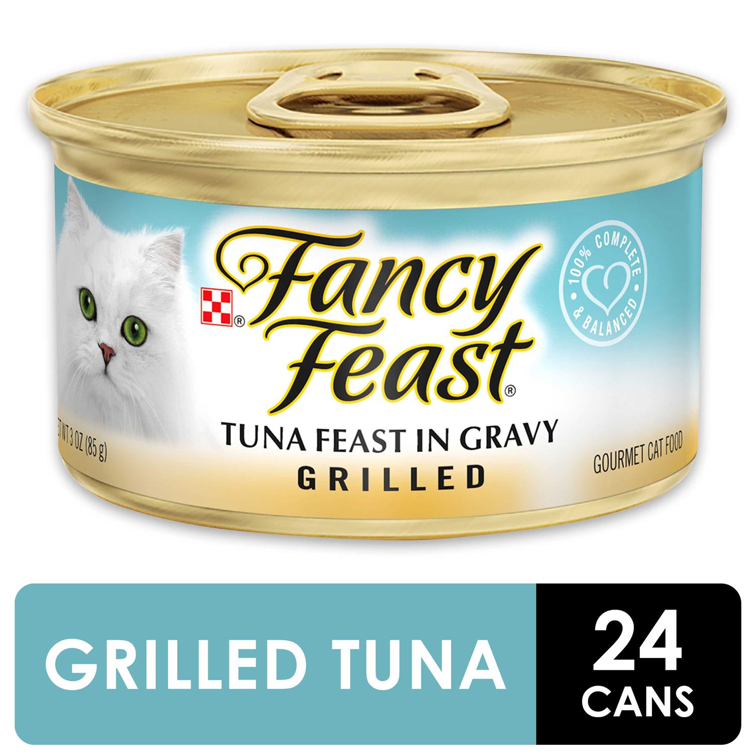 Fancy Feast Grilled Tuna Cat Food, 3-oz, case of 24 - Healthber