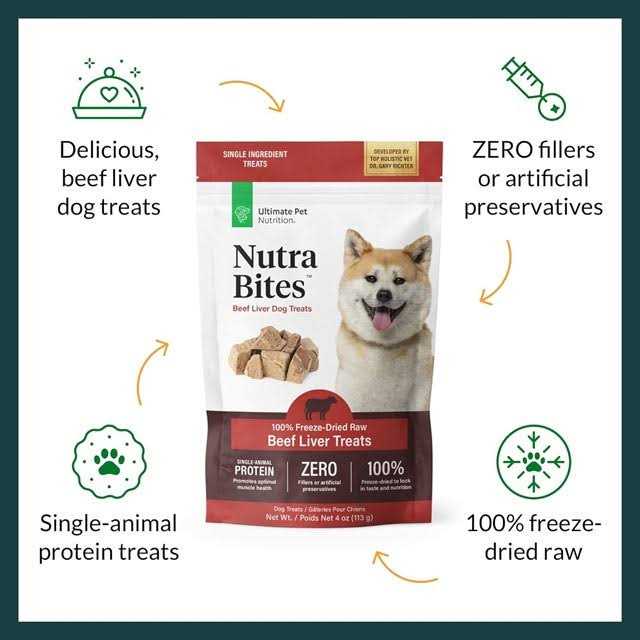 Ultimate Pet Nutrition Nutra Bites Liver Freeze-Dried Dog Treats - Healthber