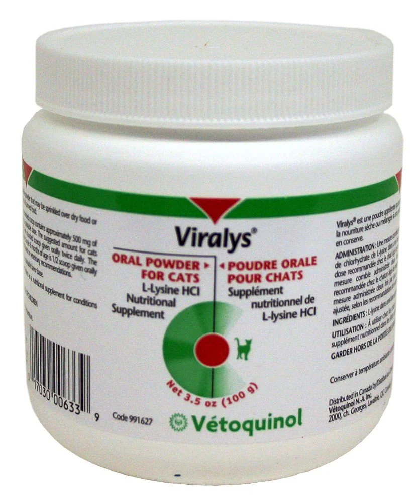 Vetoquinol Viralys L-Lysine Supplement for Cats - Healthber