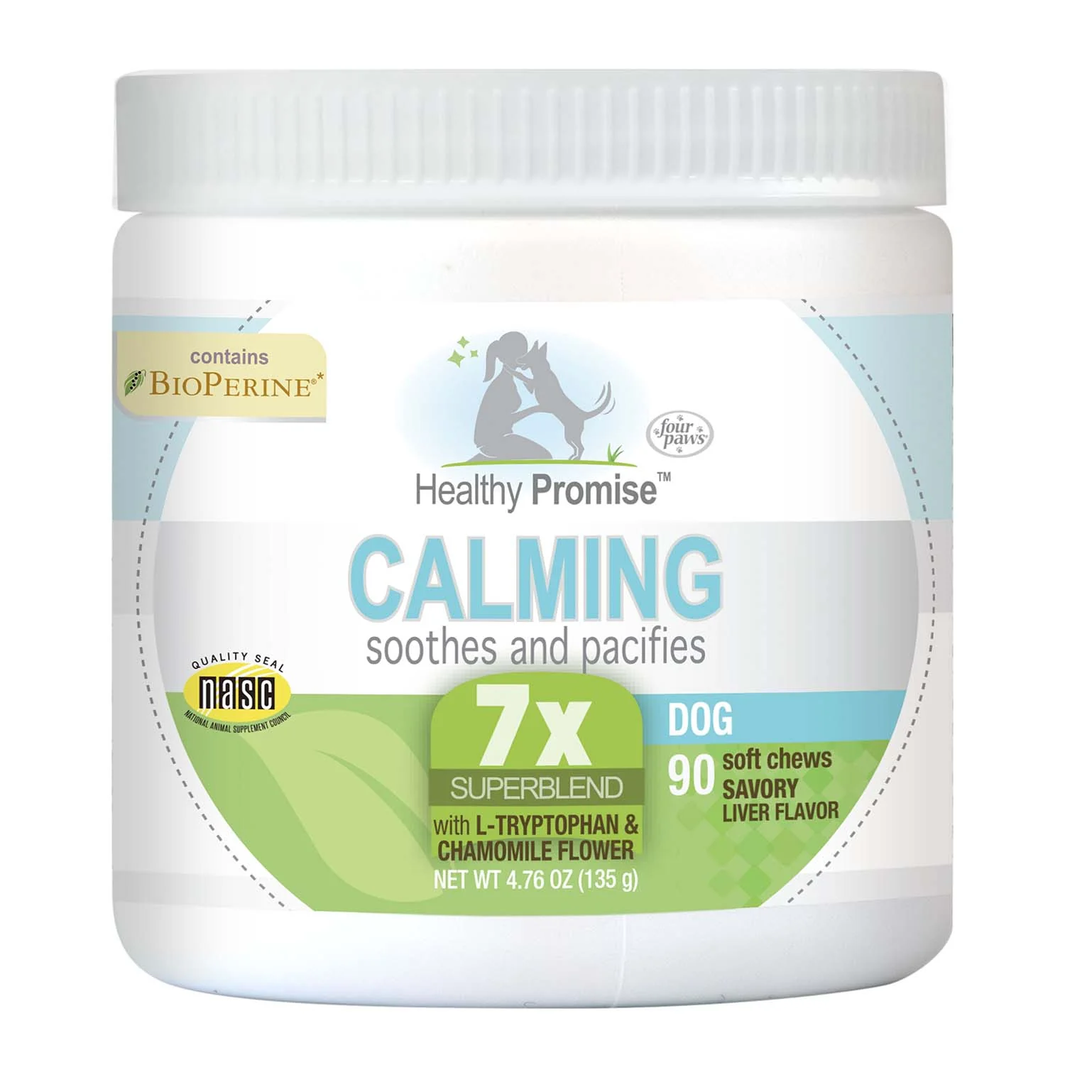 Healthy Promise Calming Chews for Dogs, Savory Liver, 90 ct - Healthber