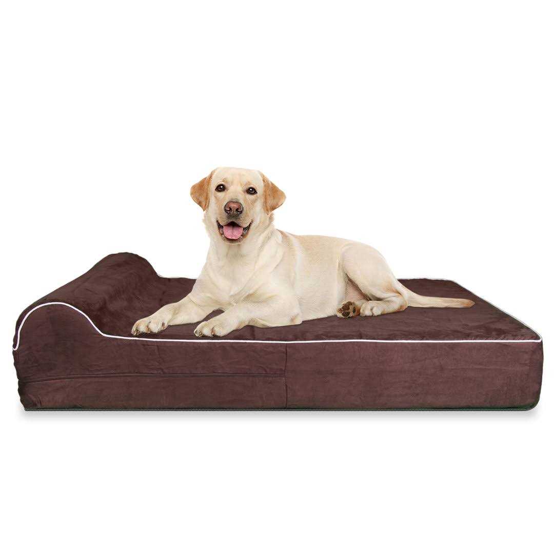 Kopeks Dog Bed with Pillow Orthopedic Memory Foam - Healthber