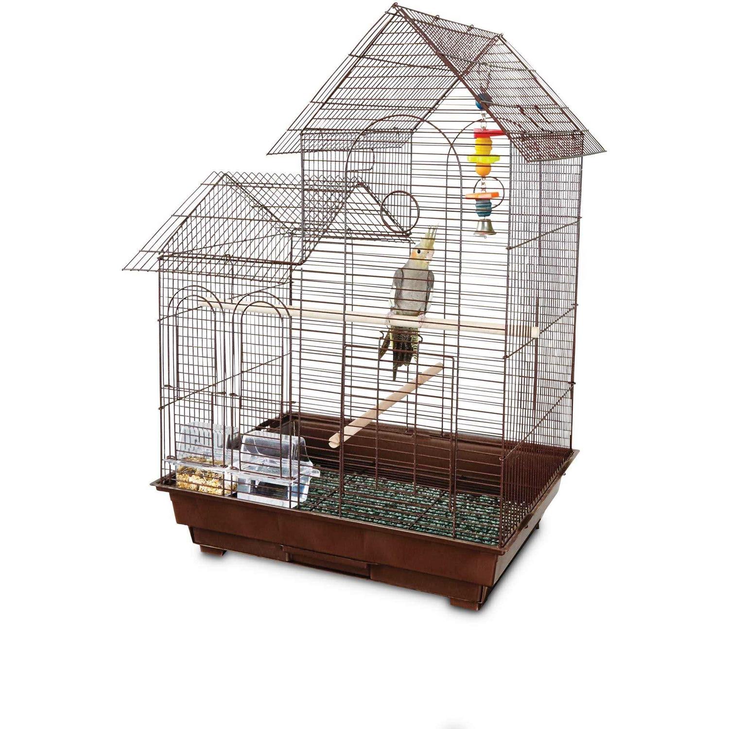 You & Me Cockatiel Ranch House Bird Cage - Healthber