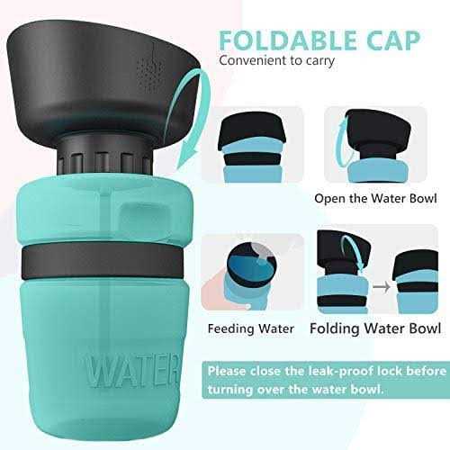 lesotc Pet Water Bottle for Dogs Dog Water Bottle Foldable Dog Travel Water Bottle - Healthber