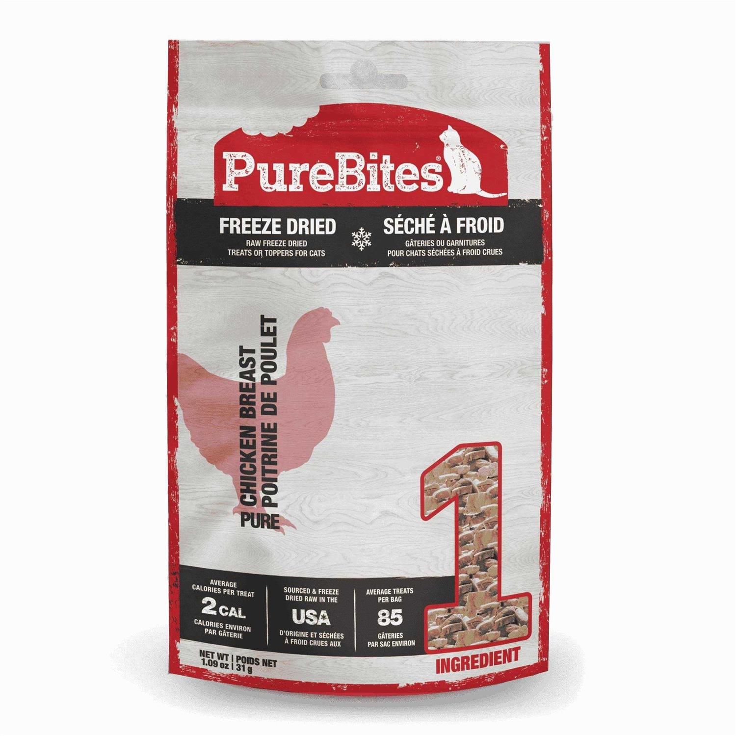 PureBites Chicken Breast Freeze Dried Cat Treats - Healthber