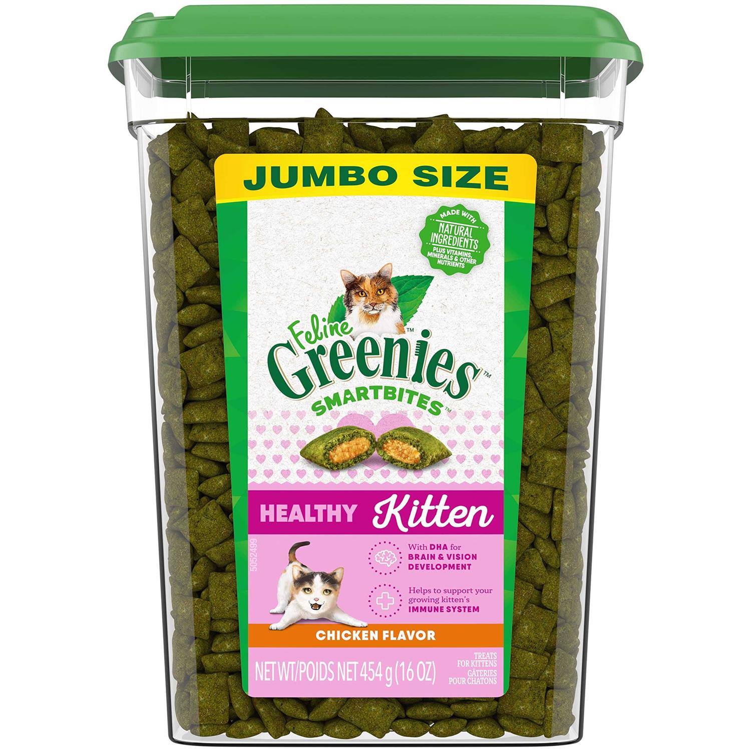 Feline Greenies Smartbites Healthy Kitten Chicken Cat Treats - Healthber