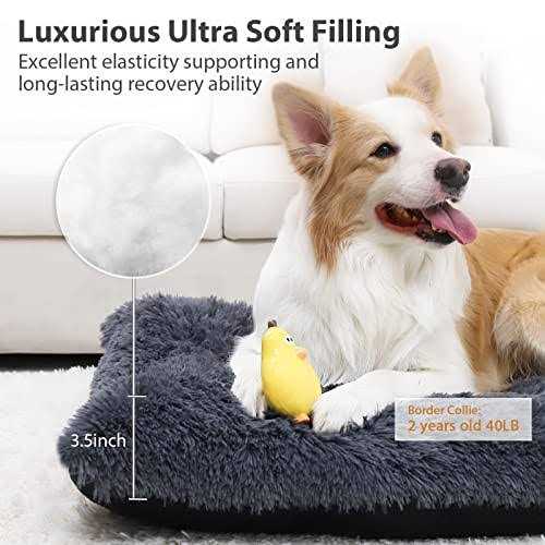 CHAMPETS Washable Dog Bed for Crate Large Dog Bed Washable for Small,Medium,Large,Extra Large,Waterproof Dog Beds for Large Dogs - Healthber