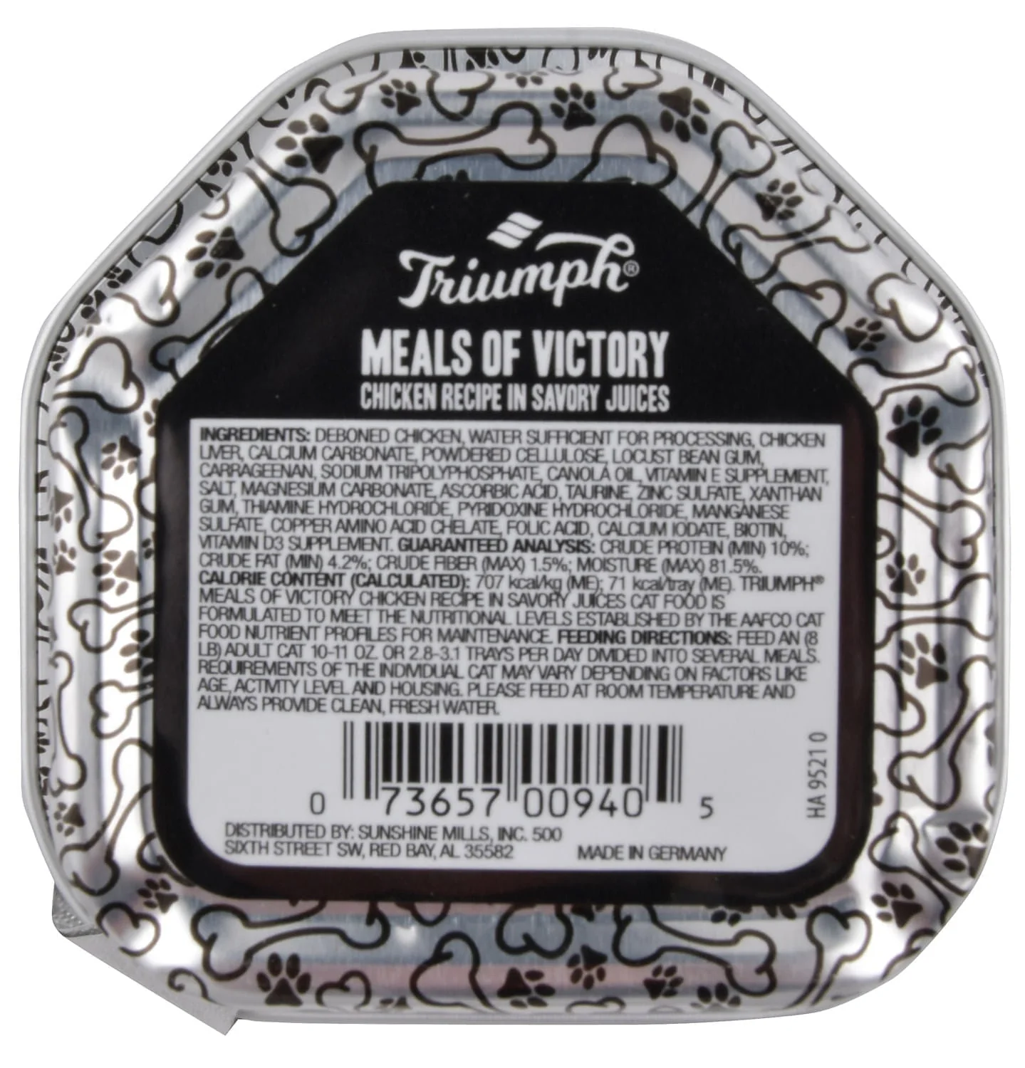 Triumph Meals of Victory, Chicken Recipe in Savory Juices Dog Food - Healthber