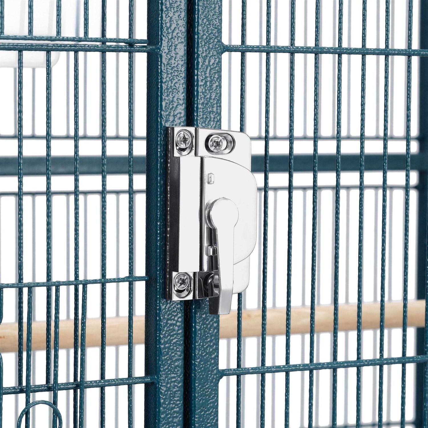 Topeakmart Metal Bird Cage with Rolling Detachable Stand - Healthber