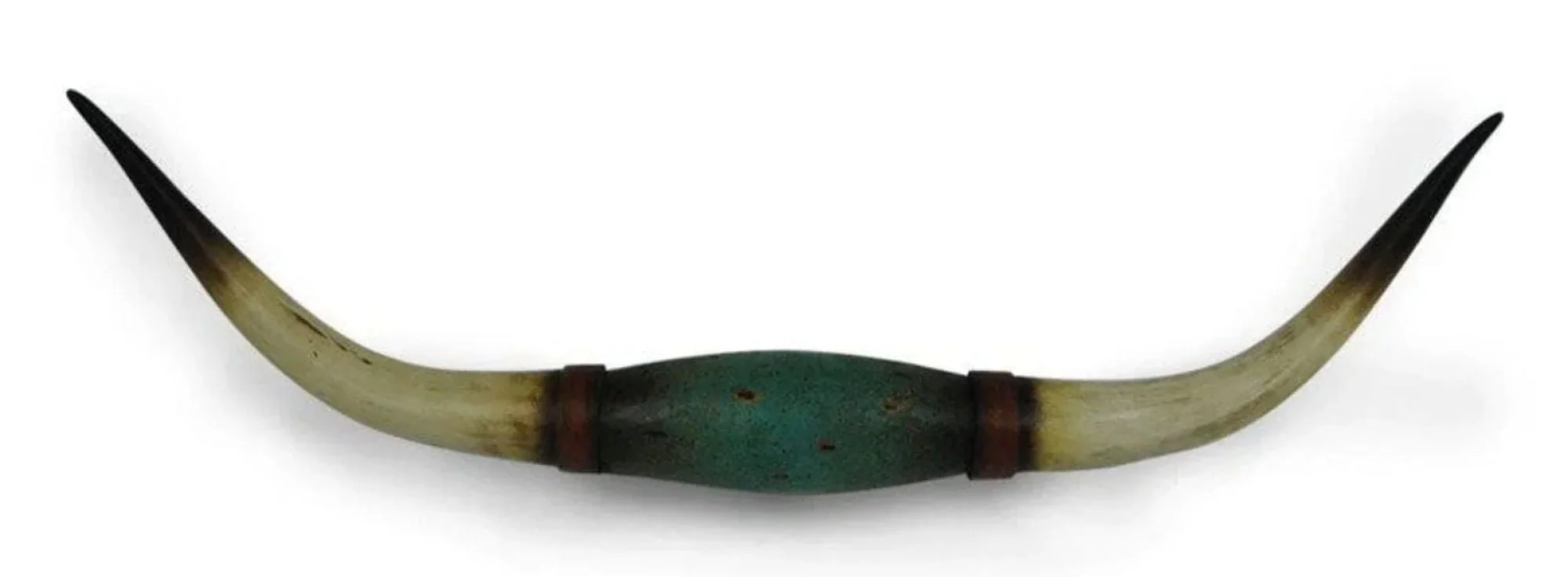 Distressed Teal Longhorn Southwestern Wall Decor - Healthber