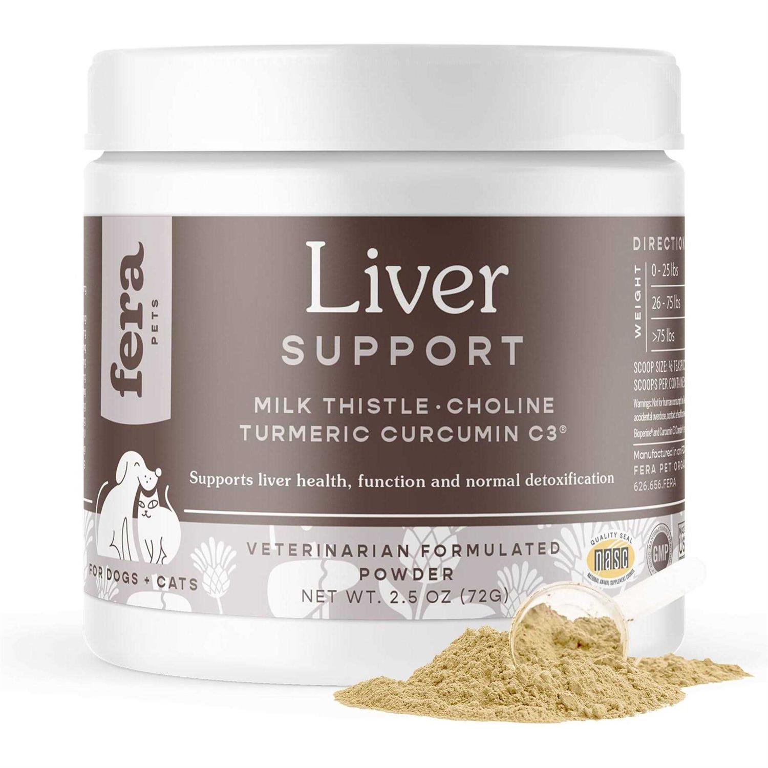 Fera Pet Organics Liver Support for Dogs & Cats - Healthber
