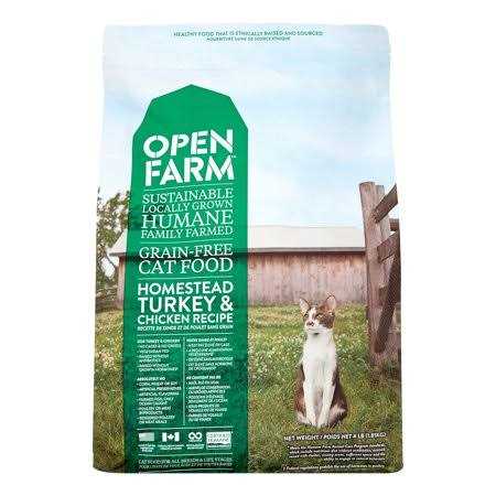 Open Farm Grain Free Homestead Turkey & Chicken Dry Cat Food - Healthber