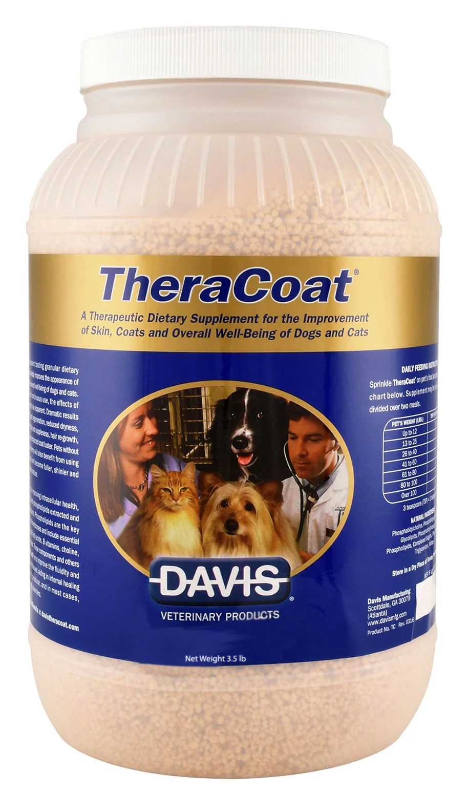 TheraCoat Skin & Coat Supplement for Dogs & Cats - Healthber