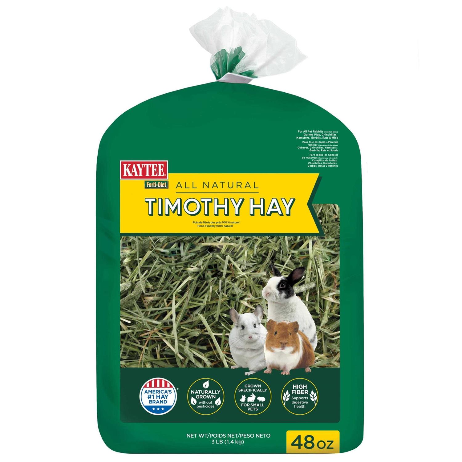 Kaytee Forti-Diet Natural Timothy Hay - Healthber