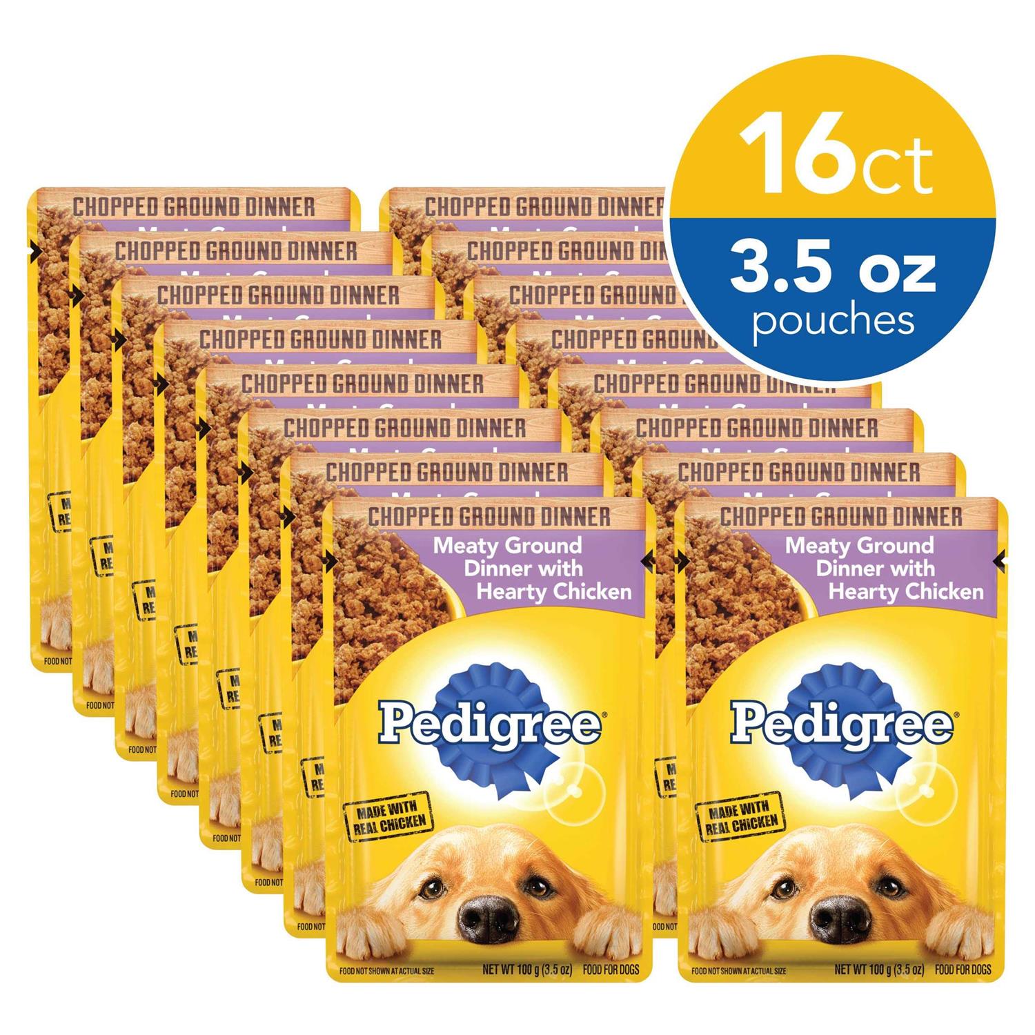 Pedigree Wet Dog Food Chopped Ground Dinner - Healthber