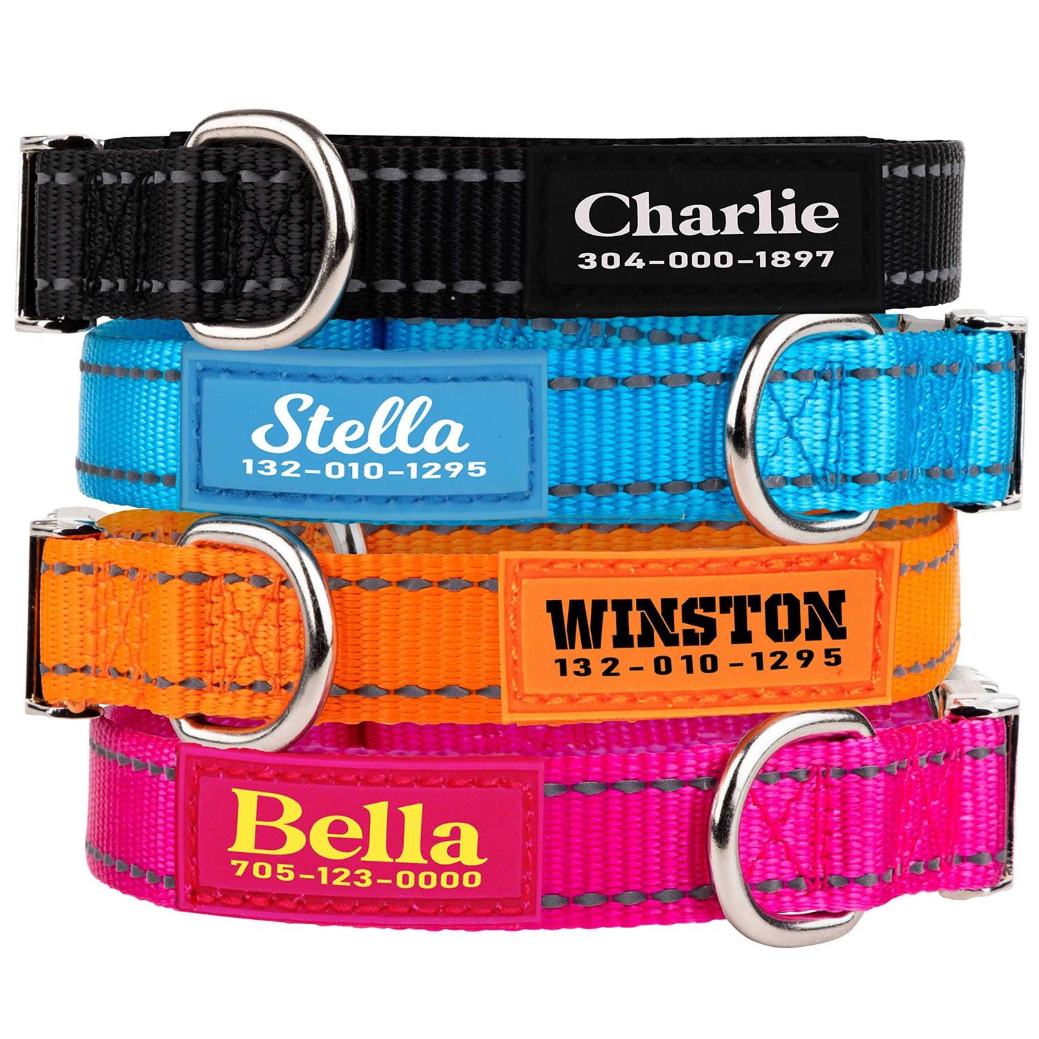 PAWBLEFY Personalized Dog Collars Collar Name and Phone Number - Healthber