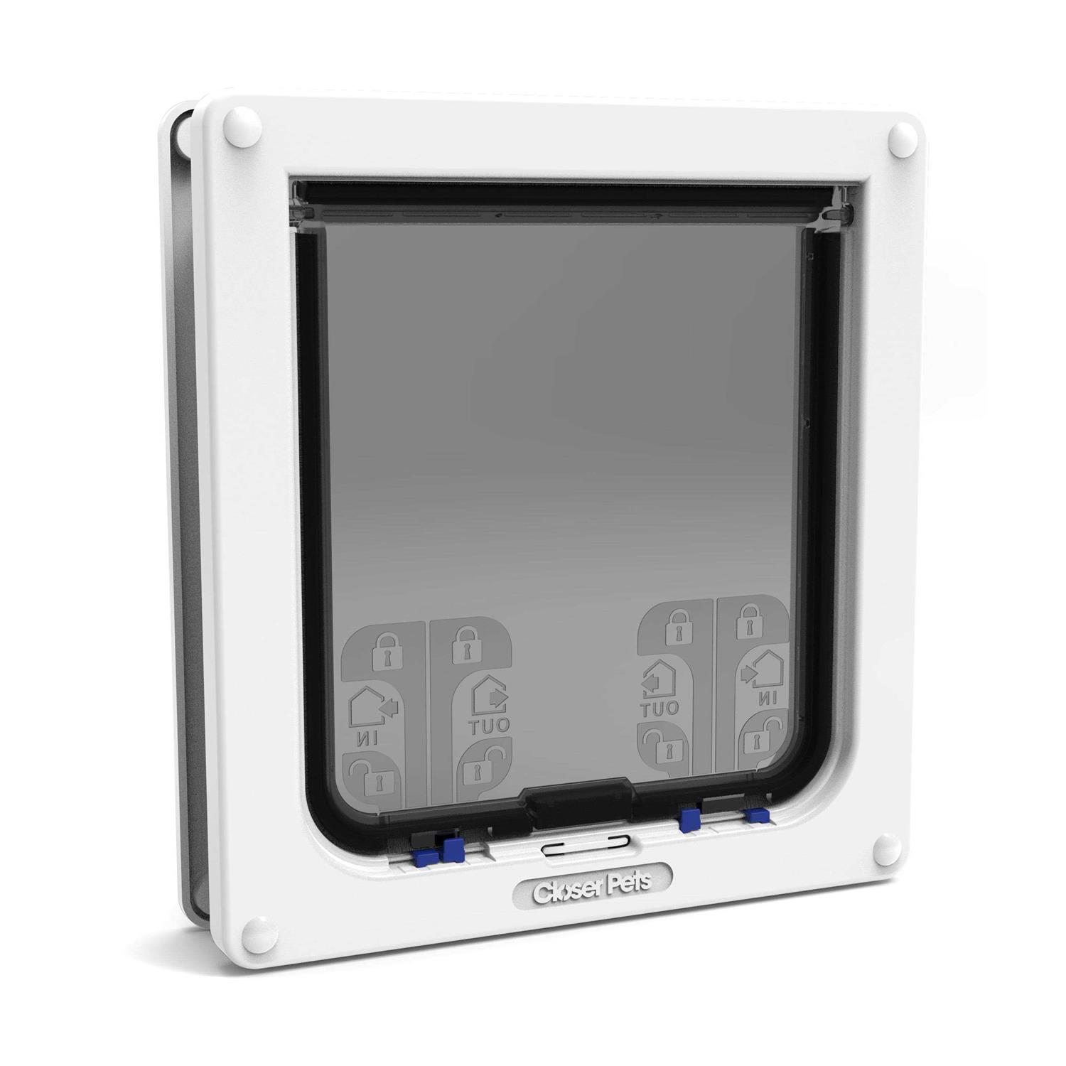 Closer Pets 4-Way Locking Large Cat/Small Dog Door – - Healthber